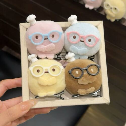 日系萌系戴眼镜厨师角落生物发夹