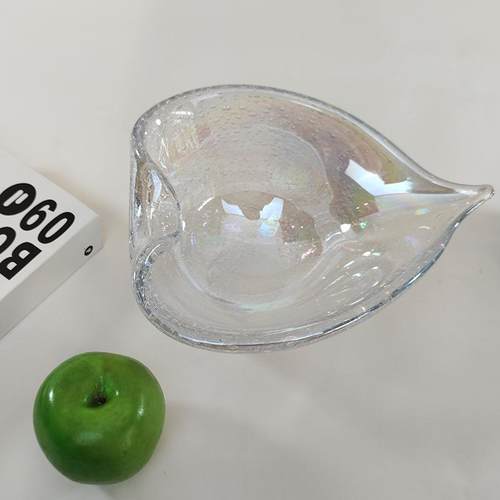 现代轻奢手工琉璃果盘现代简约创意玻璃家居软装饰品茶几果盆摆设