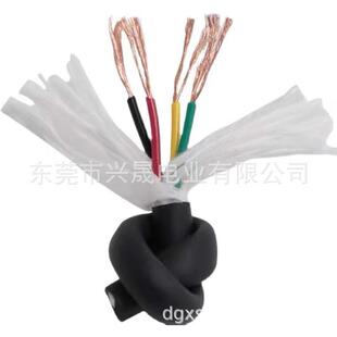 高柔耐折耐弯曲拖链TRVV24芯耐油柔性拖链电缆高柔电机连接线