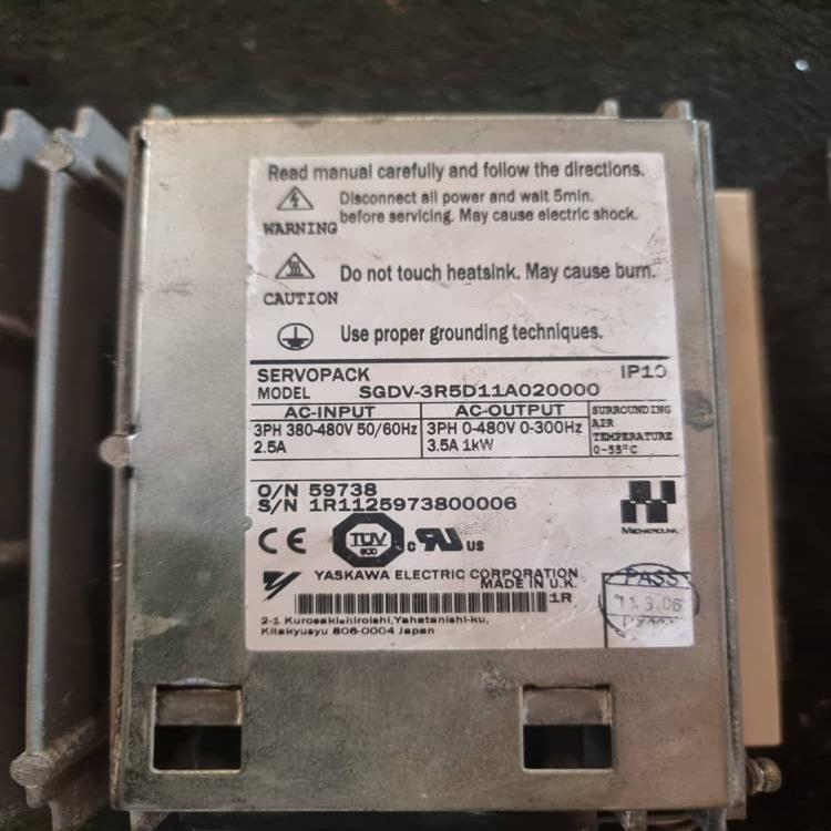 SGDV-3R5D11A驱动器SGDV-5R4D11ASGMAS-01A2AH161SGMGV-20D3E61
