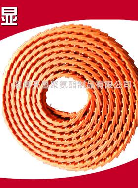 专业供应红色穿孔聚氨酯活络带耐拉伸钉扣式聚氨酯Z型活络带