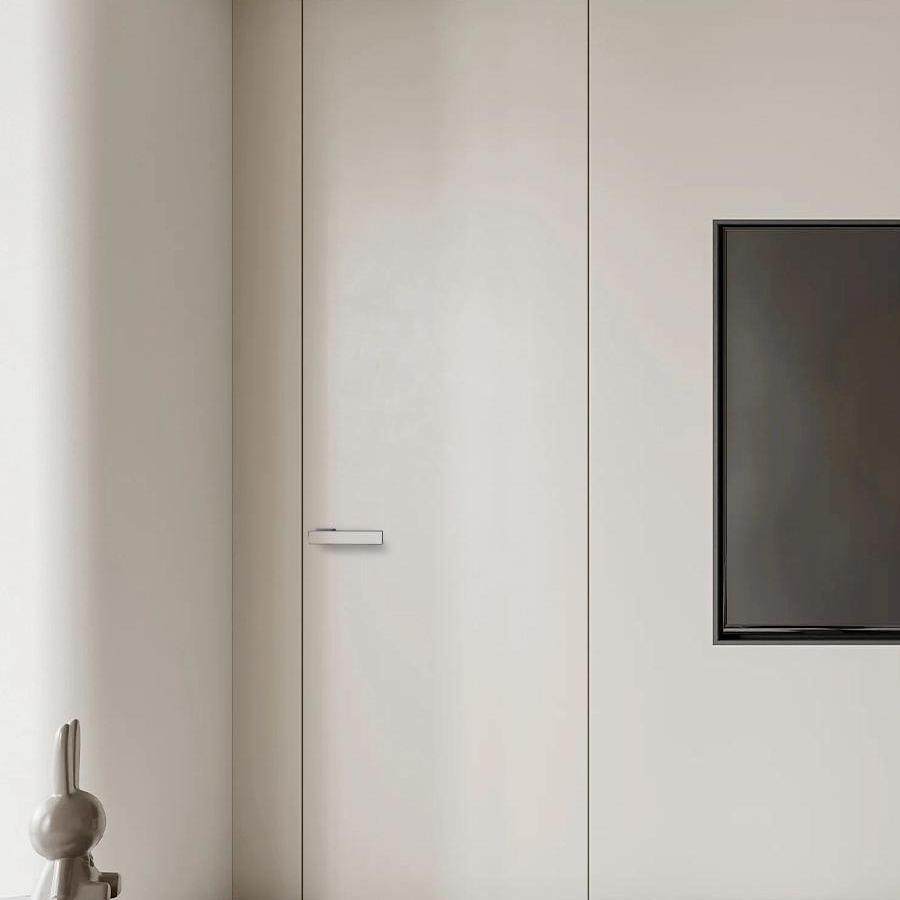 隐形门暗门室内门墙同色无边铝木门房间卧室窄框通顶极简无框门