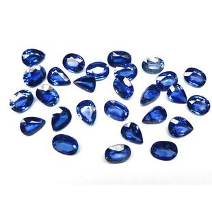 斯里兰卡蓝宝石6*8,火彩极好,无色带,净度干净