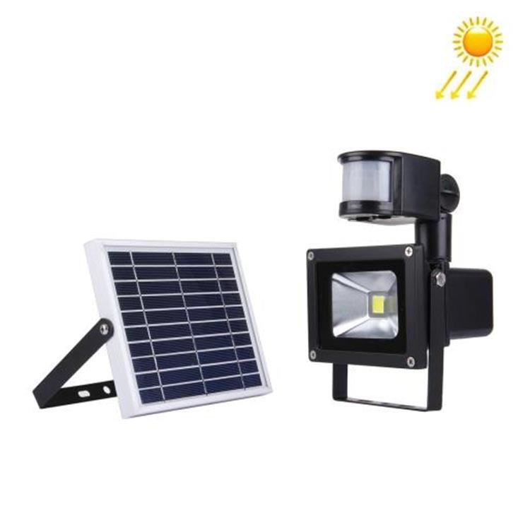 LED投光灯太阳能人体感应户外led投光灯庭院灯10W20W30W