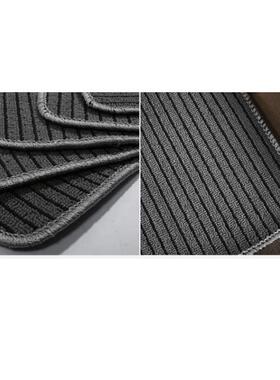 上汽大通V80G10南京依维柯专车专用前排汽车亚麻脚垫绒毯米灰两色