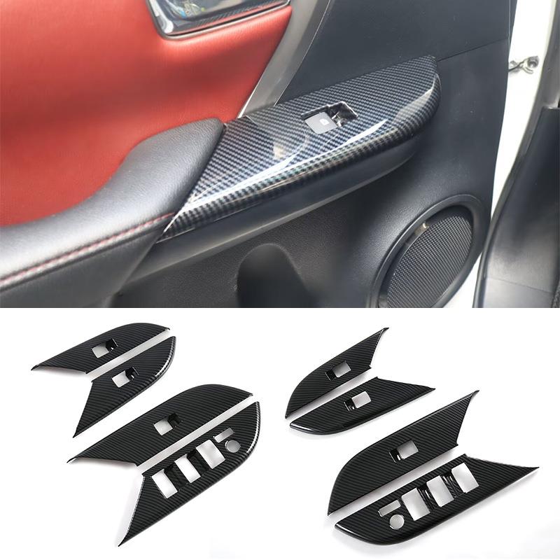 适用于22款丰田Fortuner玻璃升降器面板装饰框玻璃按键内饰改装饰