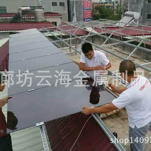 103锌镀热浸锌光伏支架成品支廊坊新能源阳能C型太钢热镀锌太阳能