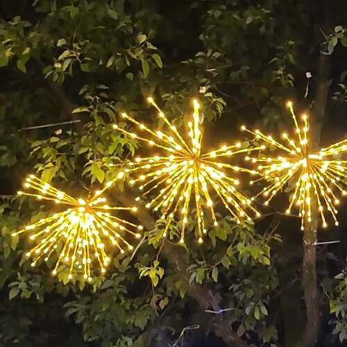 led灯烟花灯爆炸星挂灯HJC 春节圣诞节景区商场公树园灯灯光节会