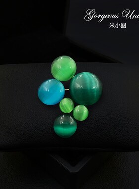 轻揽温柔入怀的泡沫胸针精致高档胸花小众高级设计感气质别针1995