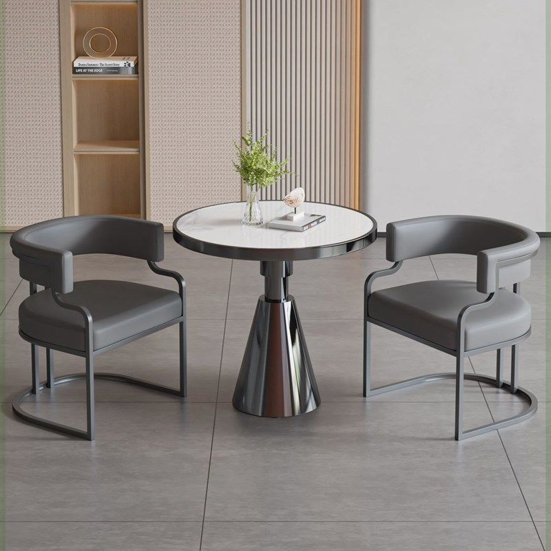 餐椅轻奢高级高档茶椅酒店售楼处洽谈桌椅组合美容院接待美甲椅子,住宅家具,岩板餐桌,淘宝优惠券,粉丝福利购,淘宝优惠卷