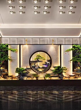 大件水幕墙室内室外流水假山公司阳台庭院背景流水屏装饰落地摆件