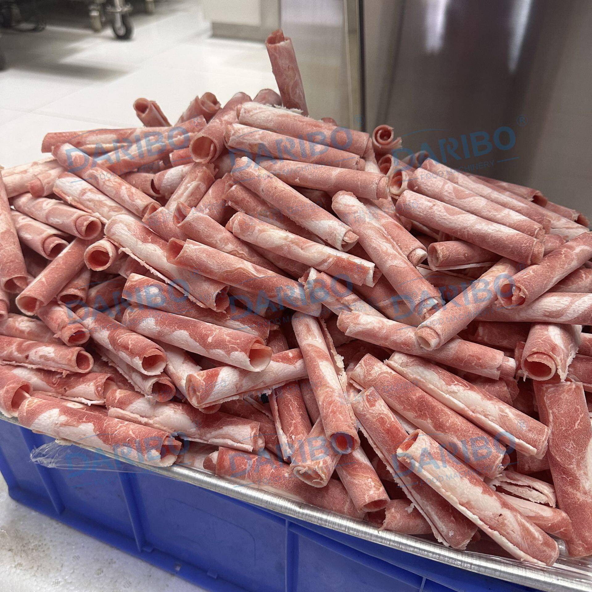*商用牛羊肉切片机全自动数控羊肉切卷机冻肉切卷机器牛肉切片