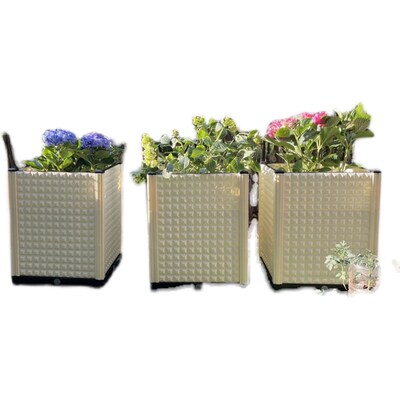 阳台露台花盆 内深45cm 种植蔷薇 月季 三角梅 茶树 葡萄等米白色