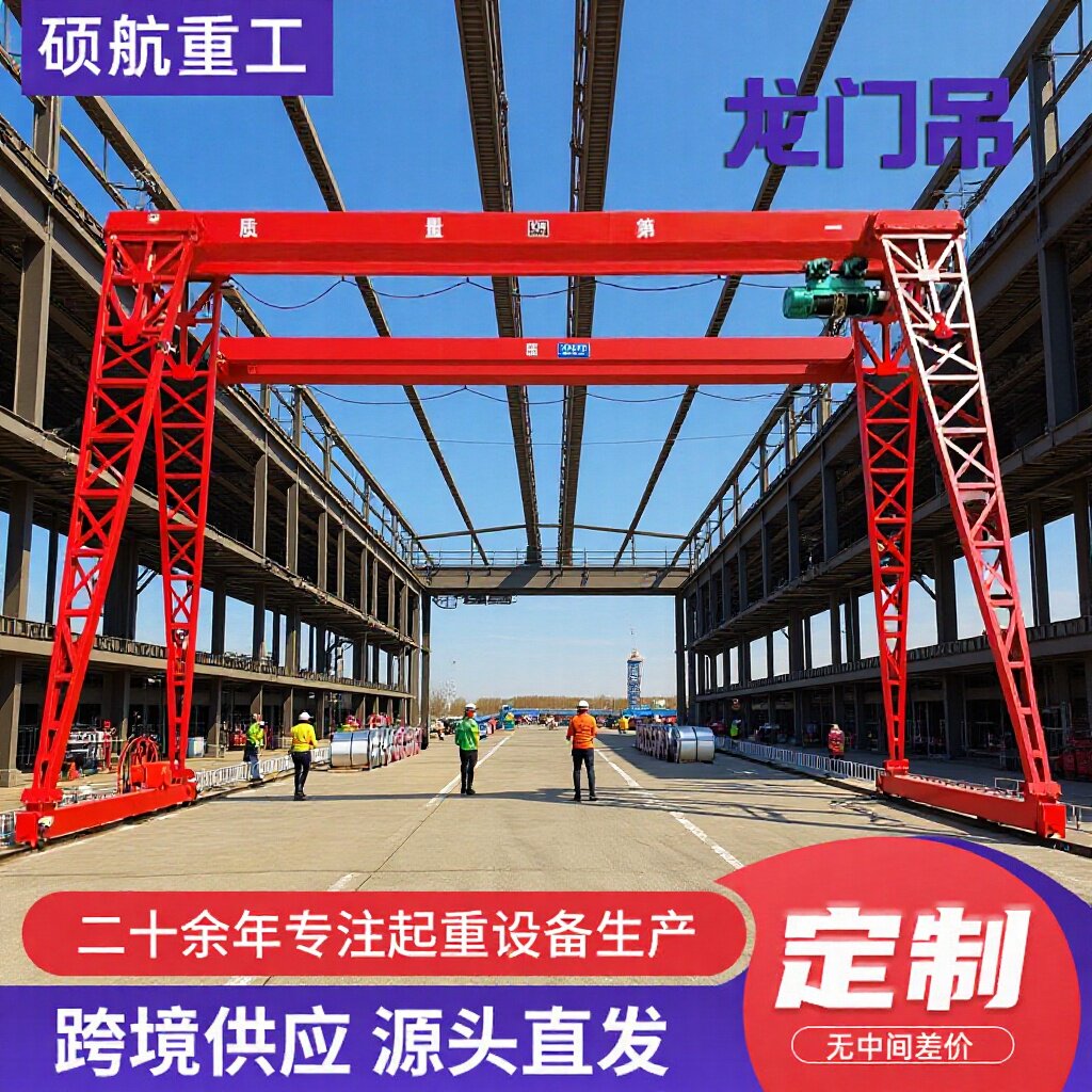 电动龙门吊起重机室内外上包下花电动门式起重机大跨度10吨龙门吊