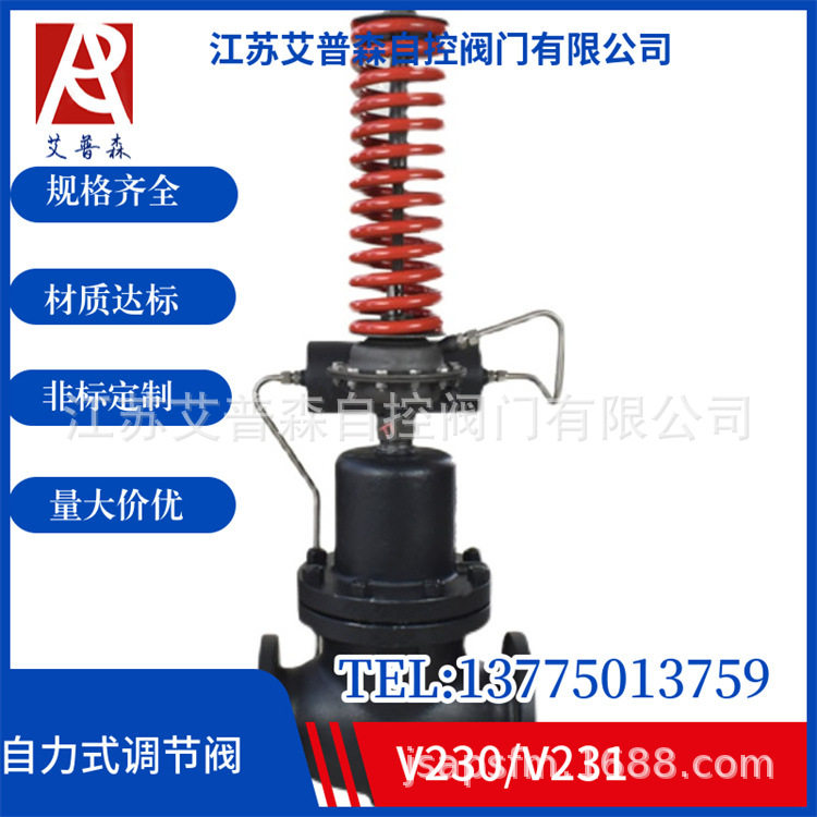 V230-16/V231-16系列铸钢自力式蒸汽气体压力调节平衡阀其他阀门图片