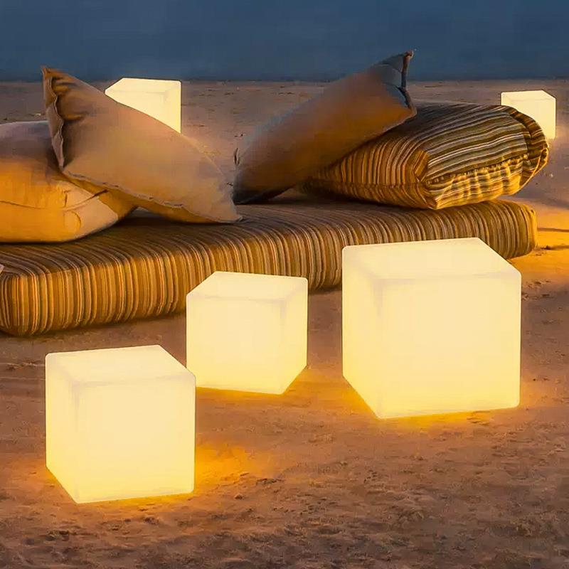 【折扣价】led方块灯发光立方体户外发光家具创意酒吧椅七彩充电