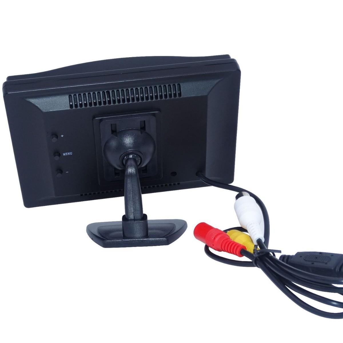 【折扣价】5寸台式显示器车载液晶高清屏显示两路视频输入倒车优