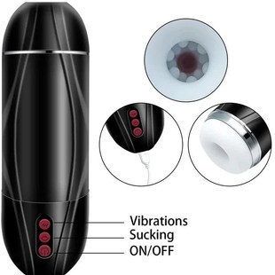 Telescopic Cup Heated Sucking Pussy Male Pocket Masturbation