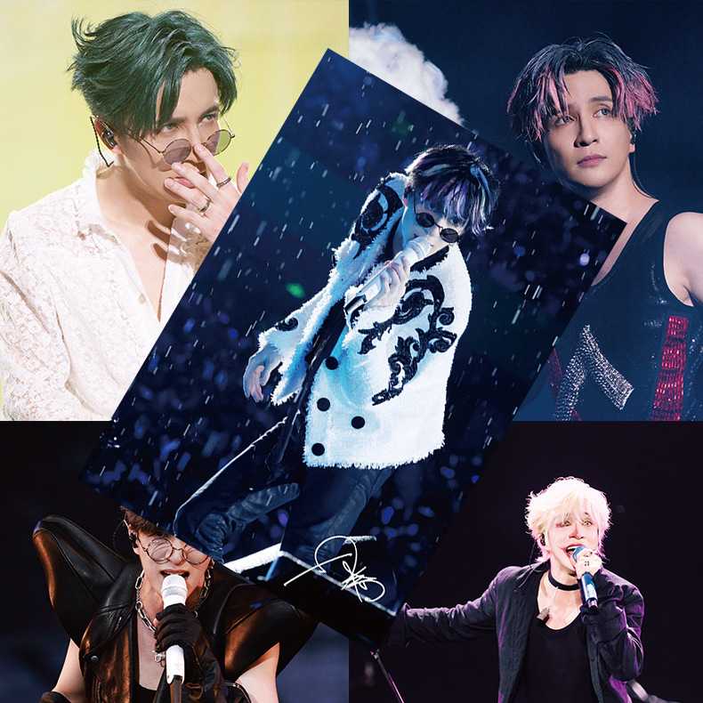 薛之谦海报 高清铜版纸 1套8张 演唱会周边明星签名写真宿舍贴画