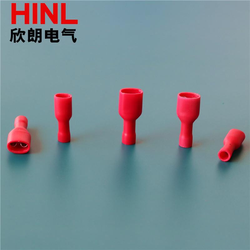 【折扣价】FDFD1.25-110-5母全绝缘端子FDFD1.25-187缘接线鼻子FD