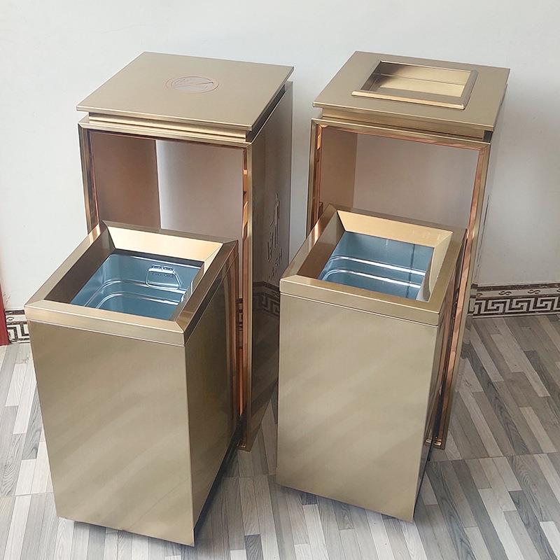 【折扣价】商用不锈钢垃圾桶室内分类垃圾箱商场酒店大厅立式垃圾