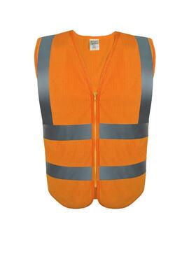 TD-BP6312E阻燃防静电反光背心（口袋款）荧光橙色