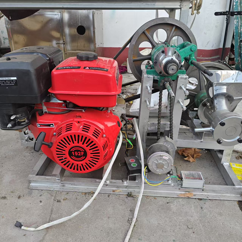 新型多功能五谷杂粮膨化机商用摆摊用柴油汽油大米爆米花江米棍机