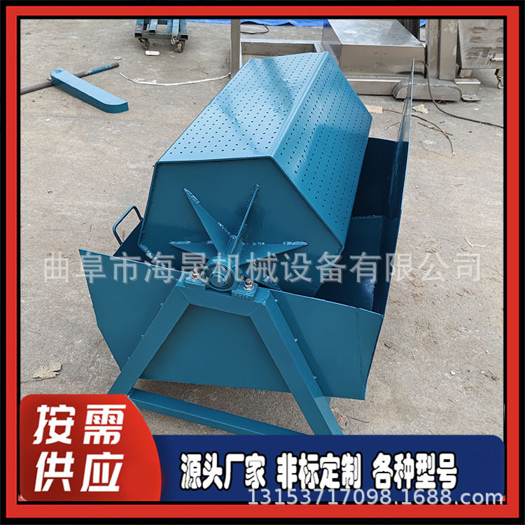废钢金属除锈研磨机 曲阜海晟火烧铁干磨机 镀锌件八角抛光机