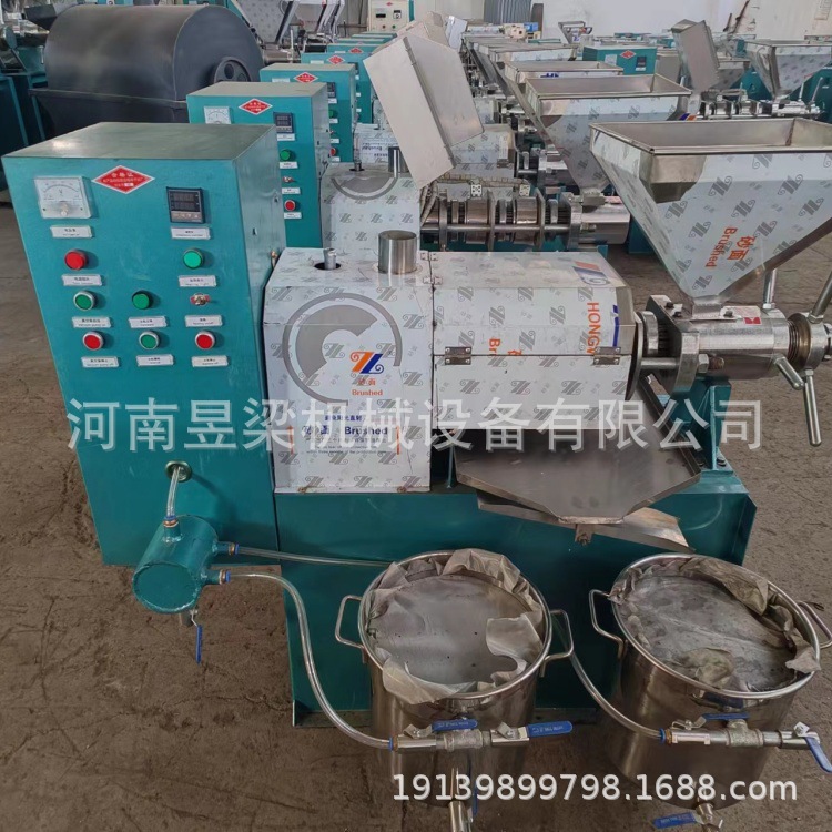 油坊全自动螺旋榨油机生产线花生油大豆油核桃油菜籽油压榨设备