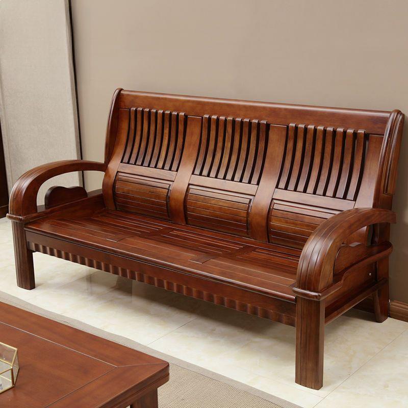 【折扣价】全实木沙发组合客厅家具新中式香樟木沙发老人农村木质