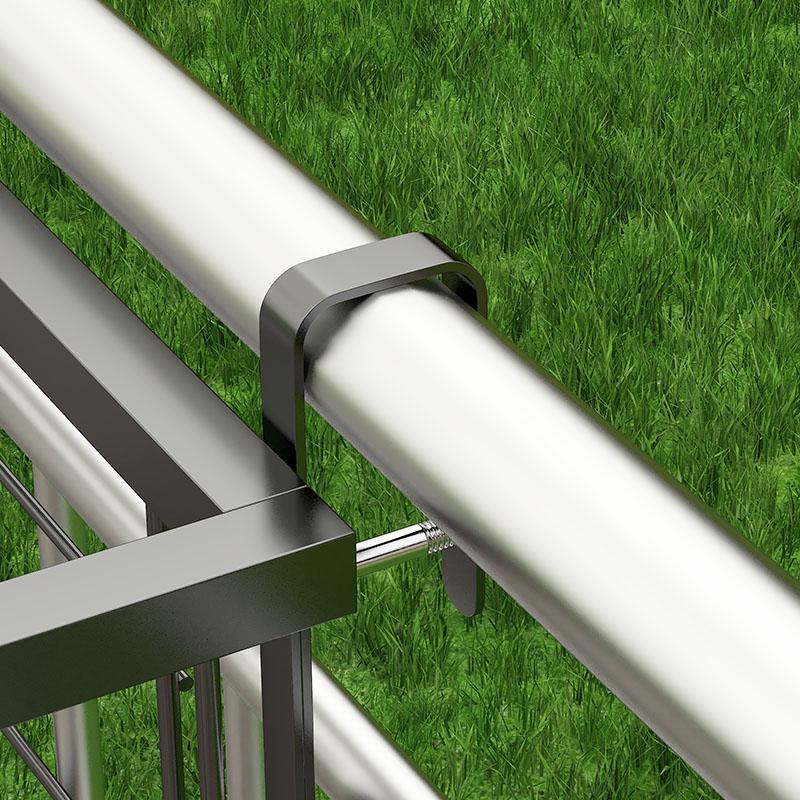 阳台花架悬挂式护栏花盆户外栏杆窗台铁艺架子室内置物架客厅装道