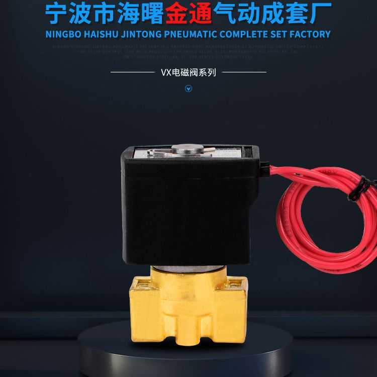 金通DC24V电磁阀V2A102-03 (VX2120-08)二通直动式微型高温防单向