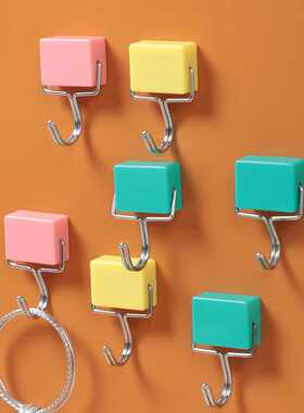 KOMEKI无痕免钉免打孔吸力磁铁挂钩冰箱贴吸铁石磁性粘钩铁门后挂