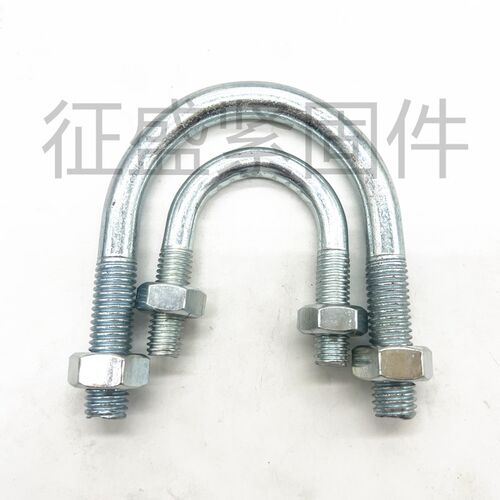 镀锌U型螺丝U型卡螺栓管道管卡骑马卡抱箍M6M8M10M12M16M18M20