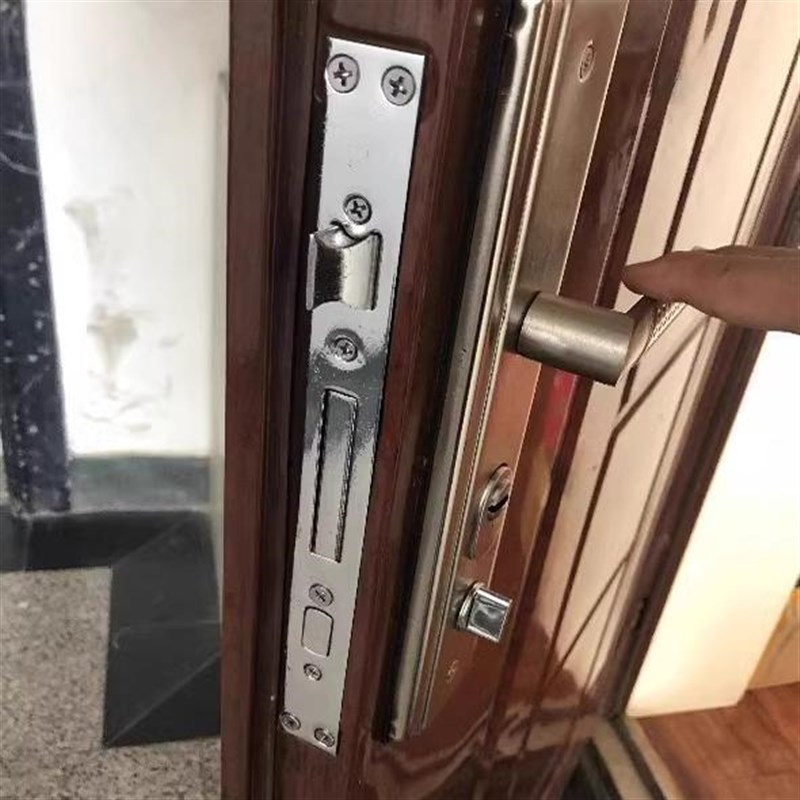 步阳防盗门锁套装锁具家用通用型天地锁把手大锁木门锁入户门大门