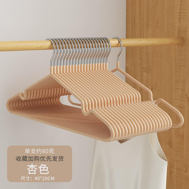 80衣柜加粗不锈钢衣架家用挂衣晾晒衣无痕防滑阳台克专用成人新款