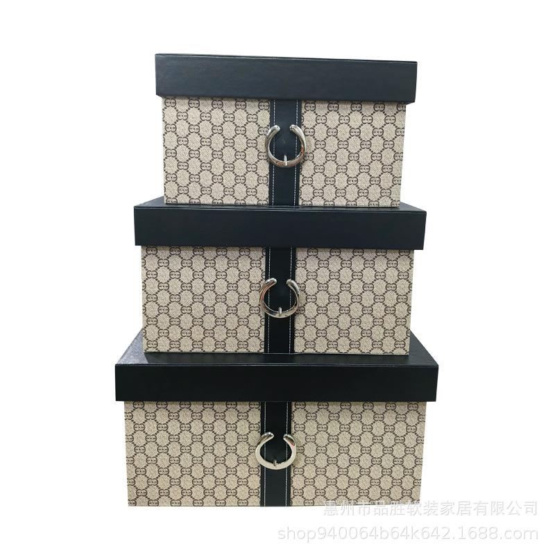 【折扣价】直销酒店样板房收纳盒衣帽间橱柜收纳箱摆件客厅收纳盒