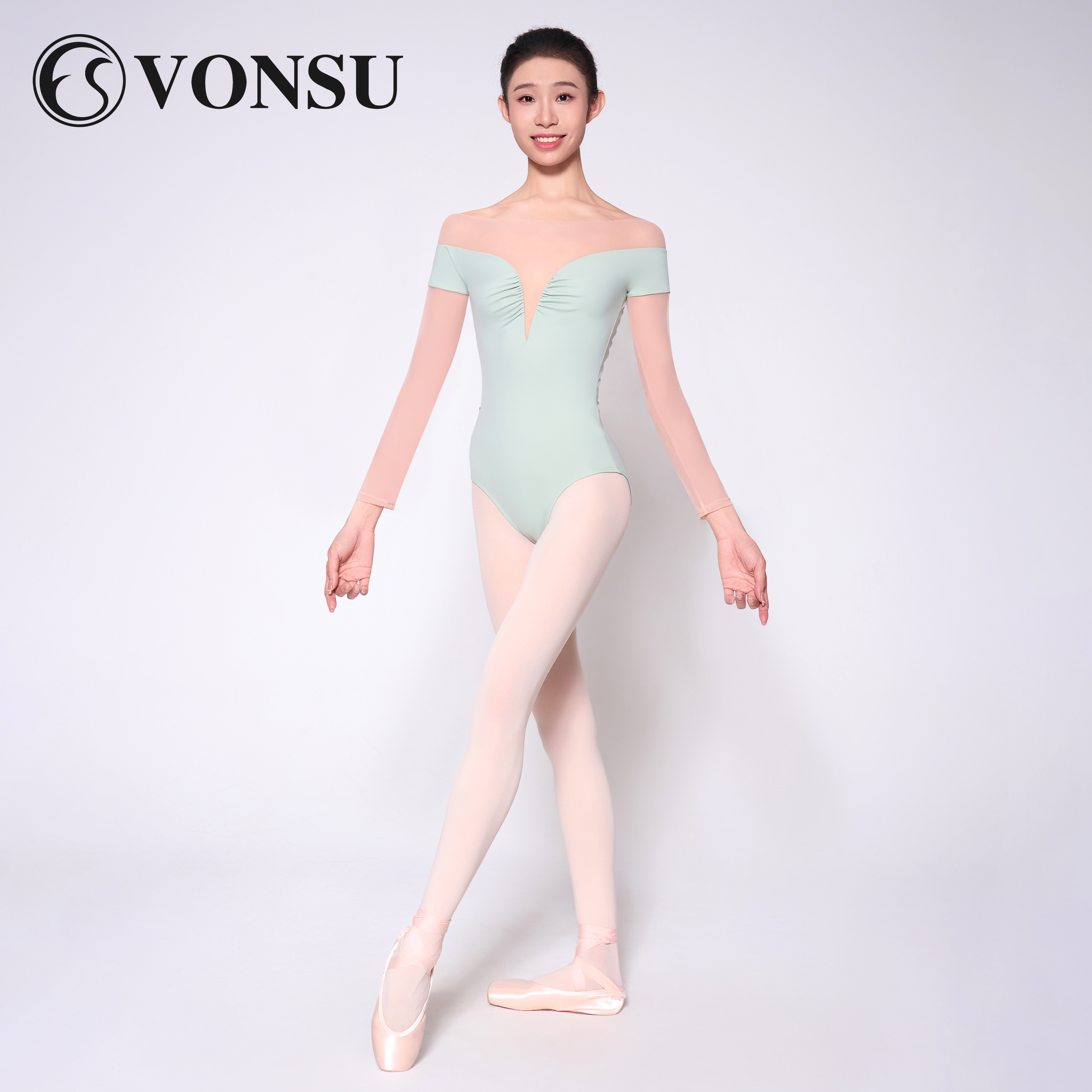 梵舒芭蕾舞练功服交叉美背芭蕾服