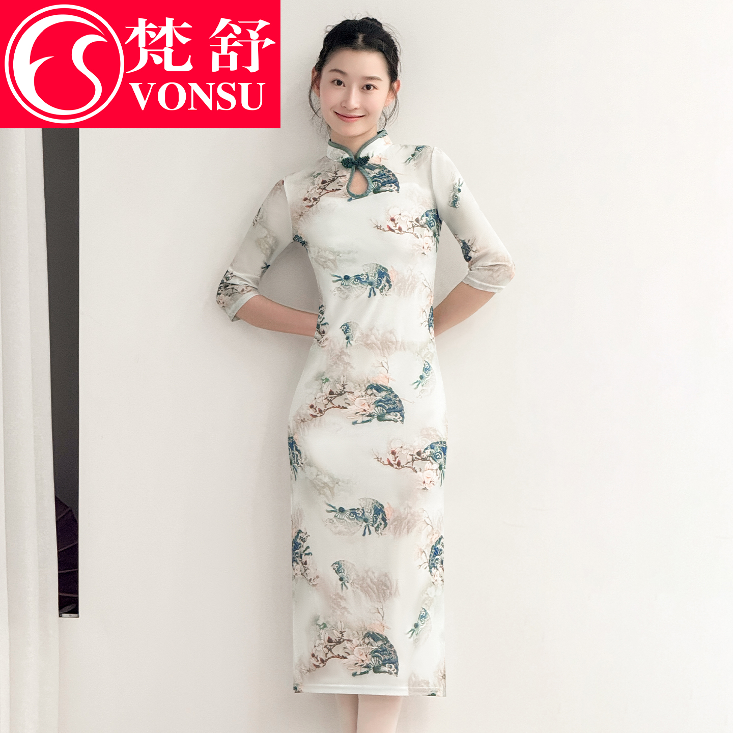 新中式国风身韵高端古装旗袍