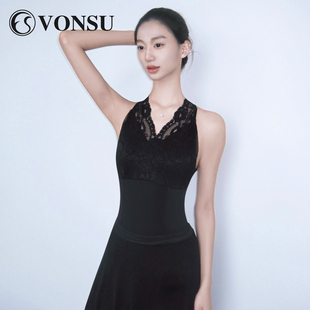 【洛桑同款体服】梵舒芭蕾体服蕾丝舞蹈形体练功服艺考白色体操服