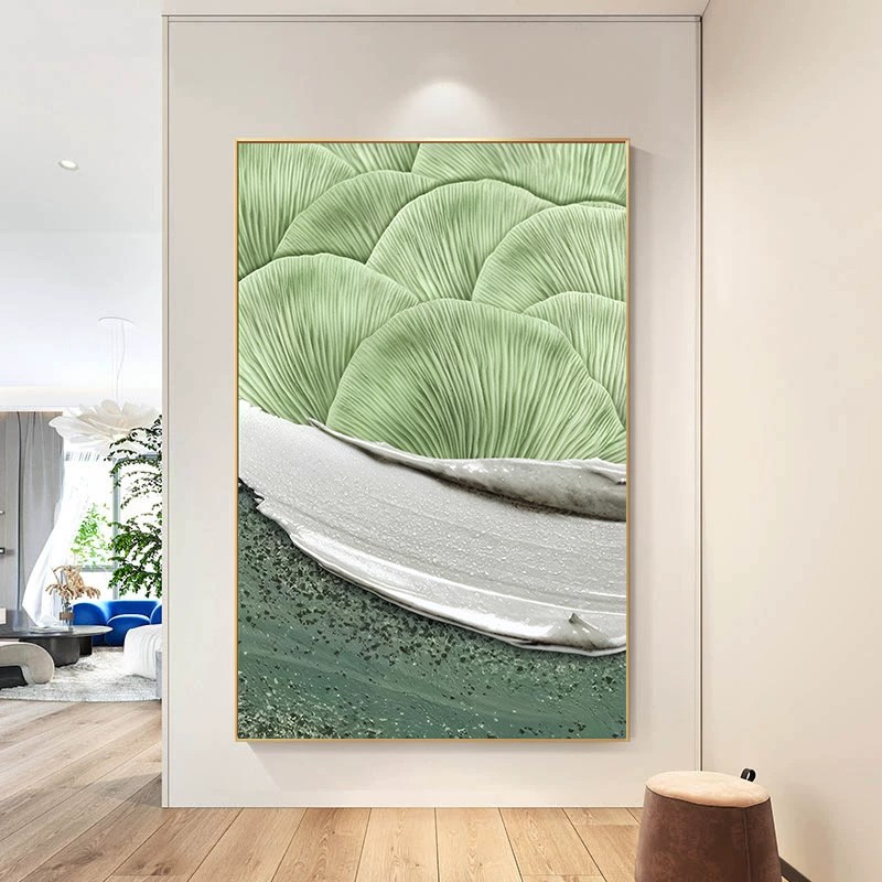 玄关入户走廊肌理感挂画客厅抽象画装饰画几何酒店公寓餐厅床头壁图片
