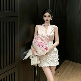 YanHe半身裙套装2026新款小个子穿搭今年流行爆款女装两件套休闲