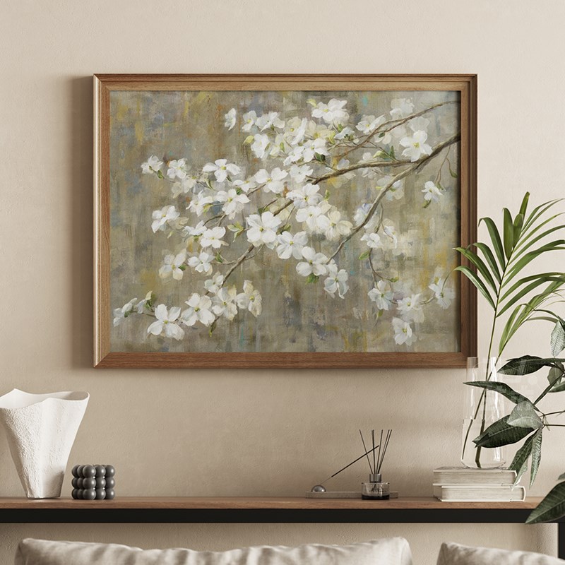 轻奢复古风客厅装饰画法式玄关餐厅挂画绿色花卉中古卧室床头壁画图片