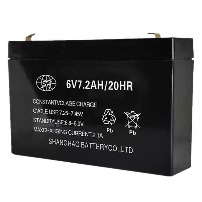 SH蓄电池6V7.2AH/20HR玩具车童车小孩子电动汽车儿童遥控车用电瓶