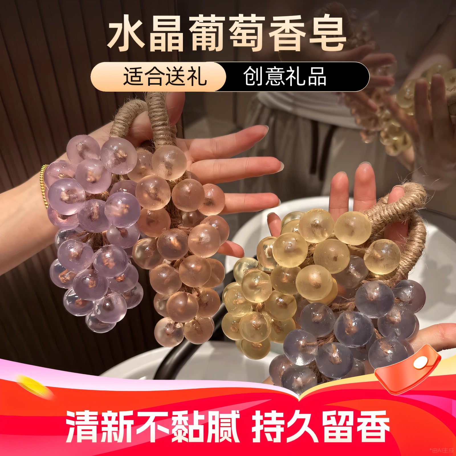 IT'SA10水晶葡萄香皂创意手工皂