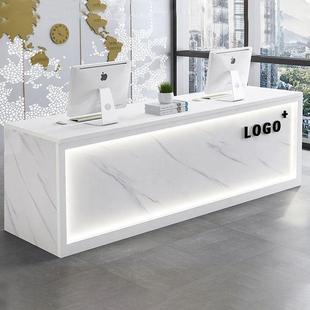 公司前台接待台商用房产中介物业办公桌饭店水果店铺小吧台收银台