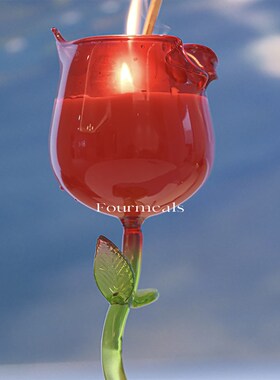 《玫瑰猎手》微醺高级浪漫香薰蜡烛卧室送生日结婚女生礼物酒杯