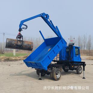 四不像随车抓运车运转灵活四驱车载抓木器拉木头农用随车抓木机