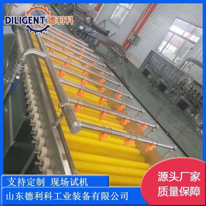 黄桃毛桃平行清洗机海参生蚝平行毛辊清洗机扇贝海螺毛刷清洗机