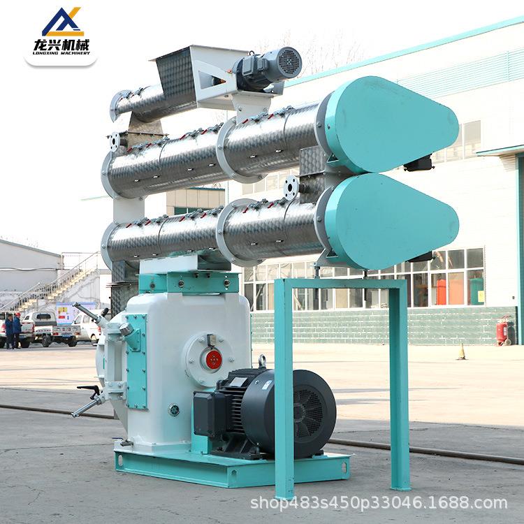 养殖颗粒饲料机组鸡鸭鹅饲料压颗粒机猪牛羊环模320制粒机